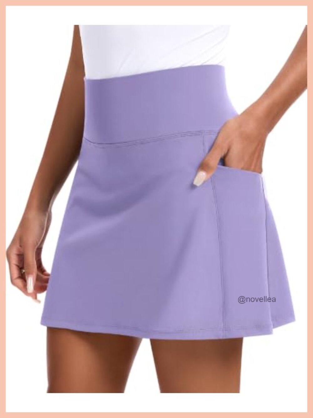 Women's Golf Skirt with Pockets 2-in-1 Tennis Skort A-Line Athletic